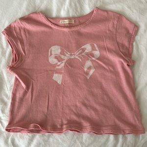 Loveshack Fancy Bow T-Shirt